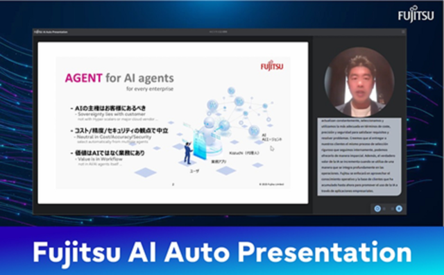 富士通：Fujitsu AI Auto Presentation